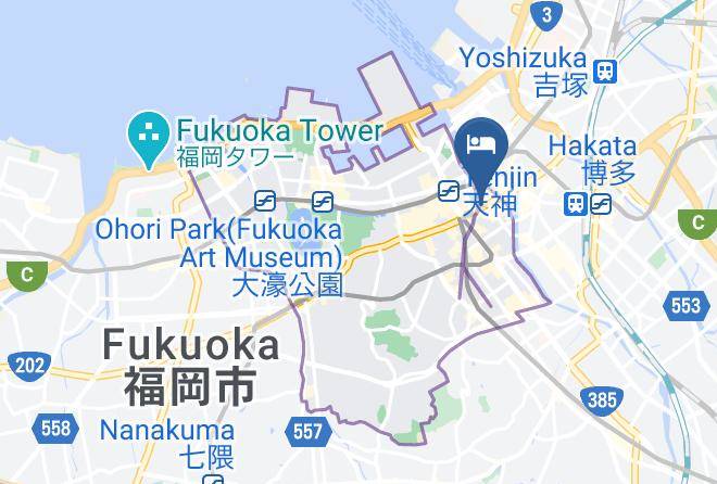 Fukuoka City Chuo Ward - Fukuoka Arty Inn Maps