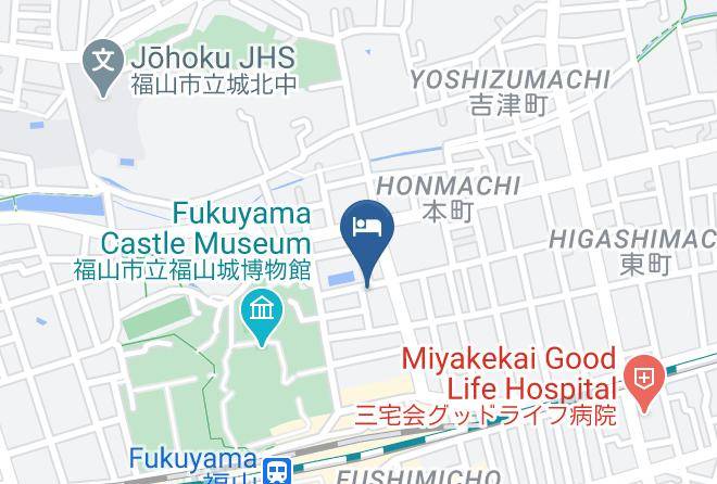 Fukuyama City - Fukuyama Rose Garden Hotel Maps