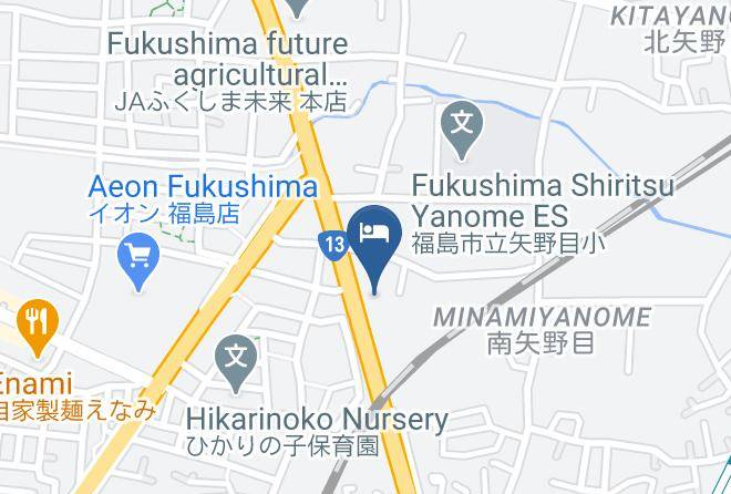 Fukushima City - Fukuzumi Ryokan Maps