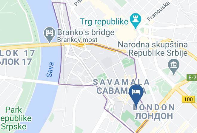 Belgrade City - Full Moon Maps