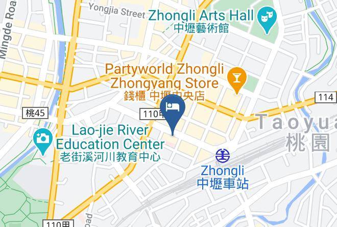 Zhongli District - Fullon Hotel Jhongli Maps