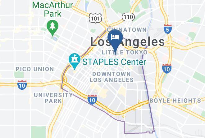 Fully Furnished Suites Near Little Tokyo Map