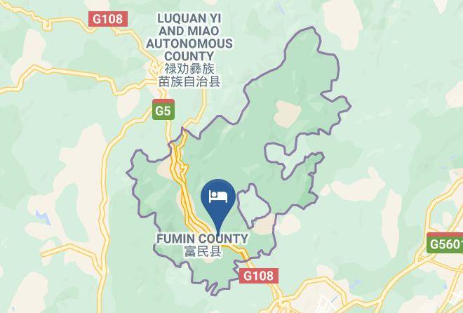 Kunming - Fumin Pinson Hotel Maps