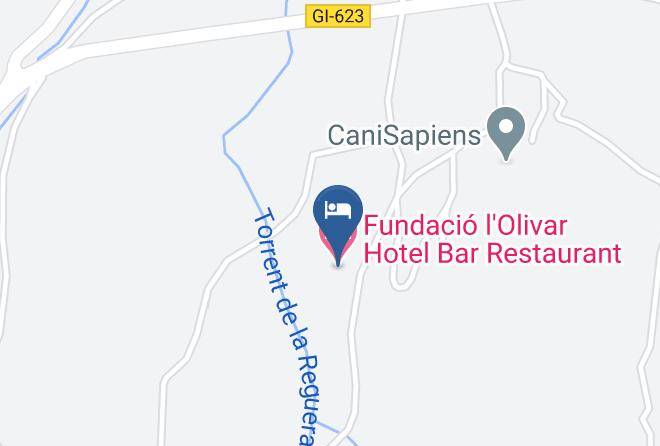 Girona - Fundacio L'olivar Hotel Bar Restaurant Maps