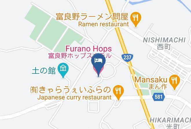 Kamifurano Townsorachi District - Furano Hops Hotel Maps
