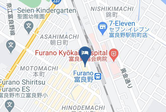 Furano City - Furano Natulux Hotel Maps