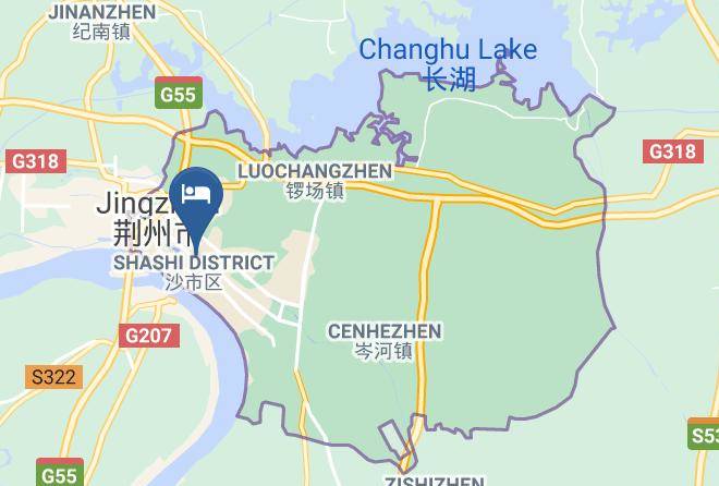 Jingzhou - Fushan Hotel Maps