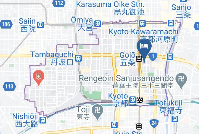 Kyoto City Shimogyo Ward - Fushiginayado Maps