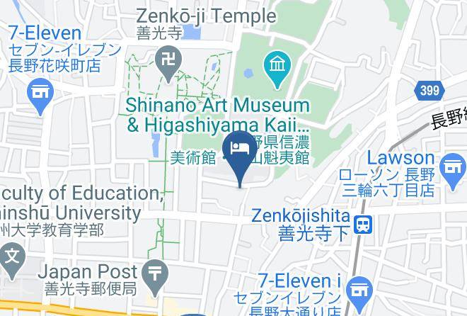 Nagano City - Futabayaryokan Maps