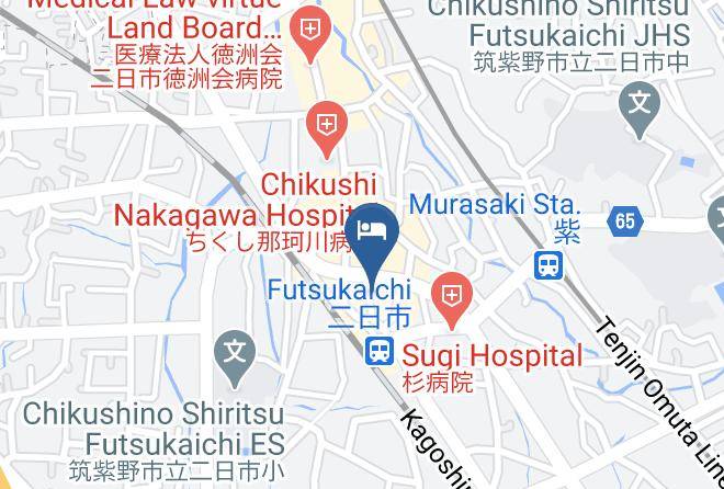 Chikushino City - Futsukaichi Green Hotel Maps