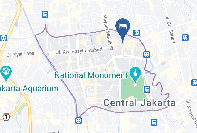 Central Jakarta - Fuxion Inn Maps