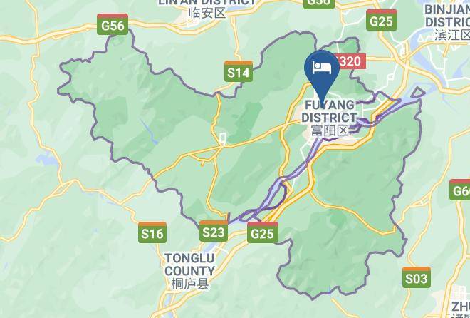 Hangzhou - Fuyang Chuncheng Bihu Shanzhuang Hotel Maps
