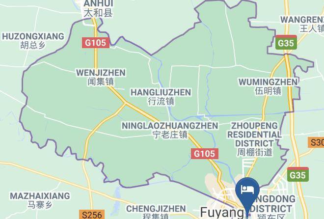 Fuyang - Fuyang Fengyue Fine Arts Hotel Maps