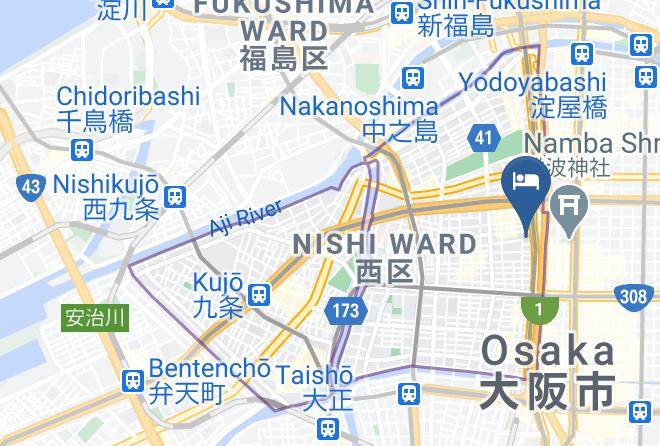 Osaka City Nishi Ward - Fylgdu Mer Osaka Maps