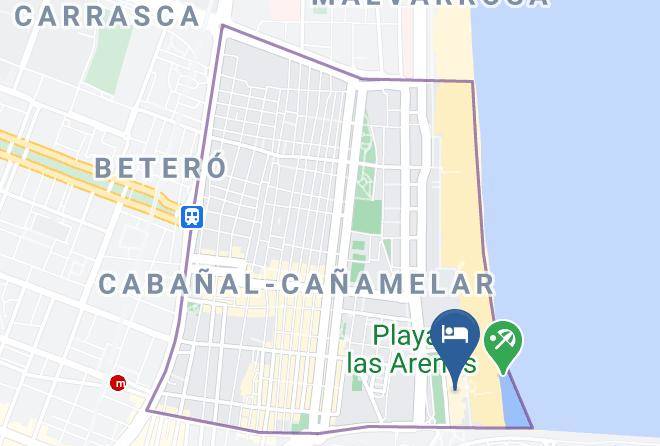 Hotel En La Playa De Valencia Gabbeach Map