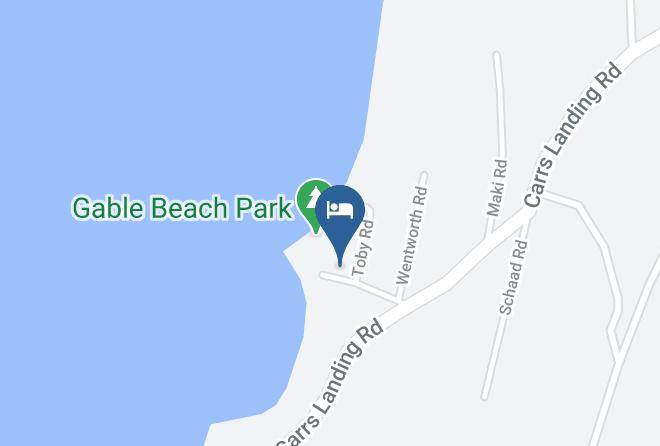 Central Okanagan - Gable Beach B & B Maps