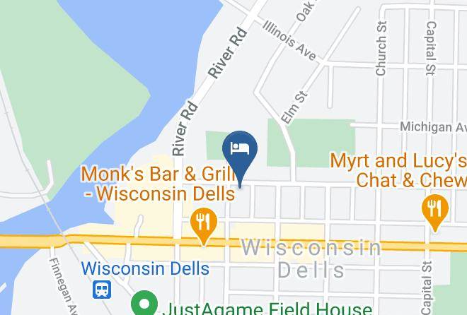 Gables Motel Wisconsindells Wi Carta Geografica - Wisconsin - Columbia