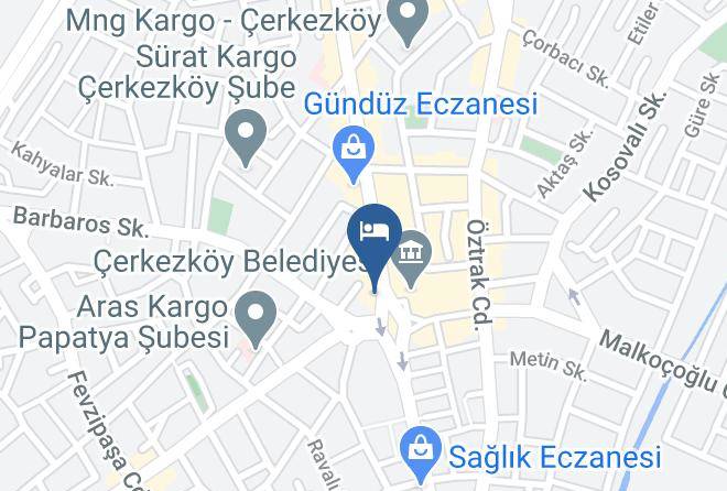 Cerkezkoy - Gabrali Hotel Maps