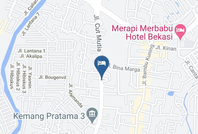 Kota Bekasi - Gaharu Hotel Maps