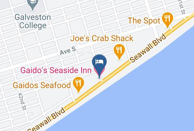 Galveston - Gaido's Seaside Inn Maps