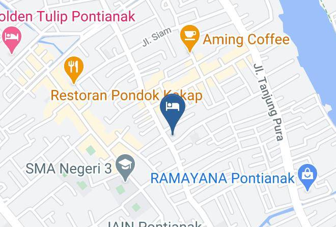 Kota Pontianak - Gajahmada Avara Boutique Hotel Maps