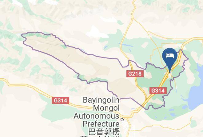 Bayinggolin Mongol Aut Prefecture - Gaji'er Hotel Maps
