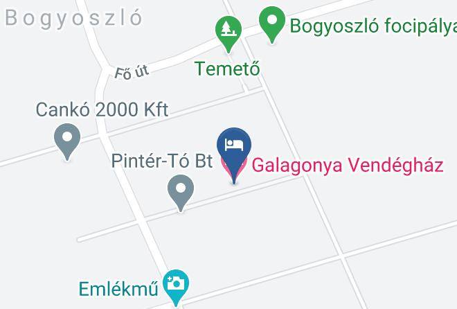 Bogyoszlo - Galagonya Vendeghaz Es Kerti Lak Maps