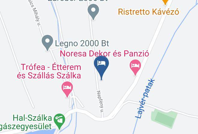 Szalka - Galagonya Vendeghaz Maps