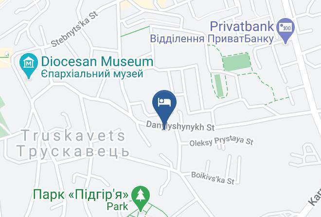 Truskavets - Galant Hotel Maps