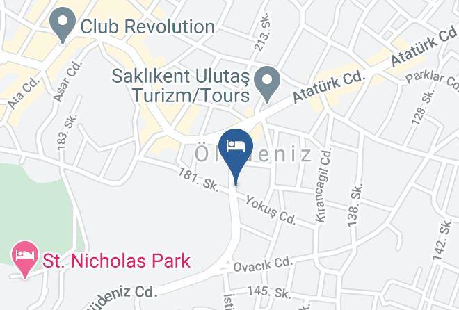 Fethiye - Galata Hotel Oludeniz Maps