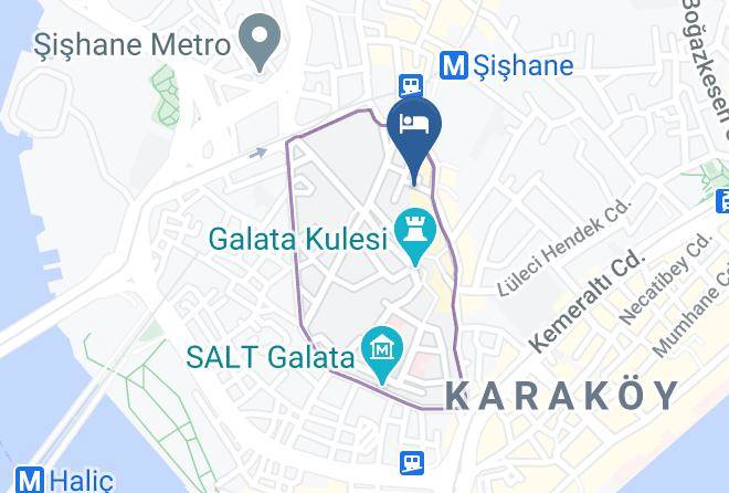 Beyoglu - Galata Tower Flats Maps