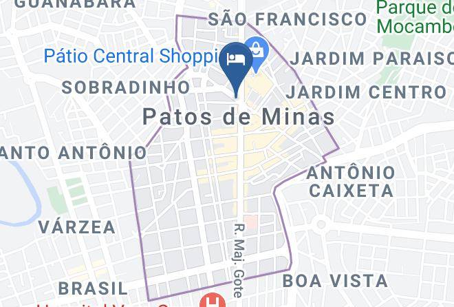 Patos De Minas - Galatas Central Hotel Maps