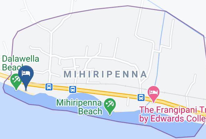 Galle - Galawatta Beach Resort Maps