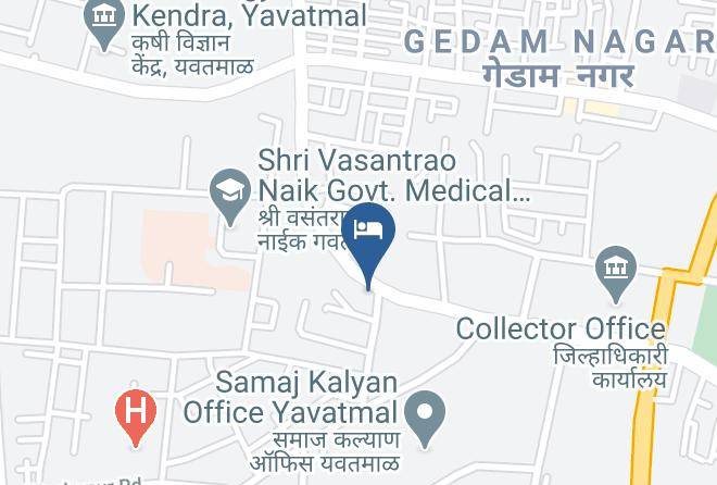 Yavatmal - Galaxy Hotel & Tara Restaurant Maps