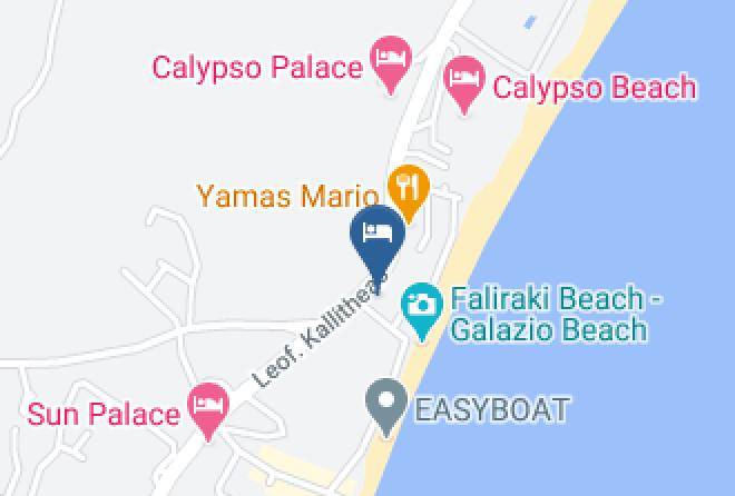 Dodecanese - Galazio Beach Maps