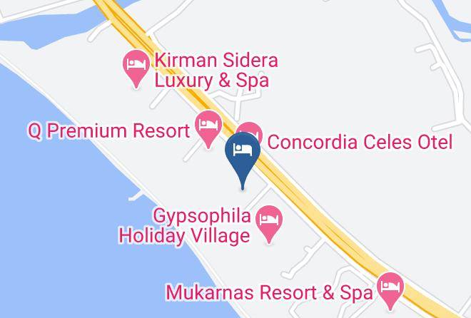 Galeri Resort Hotel Map - Antalya - Manavgat