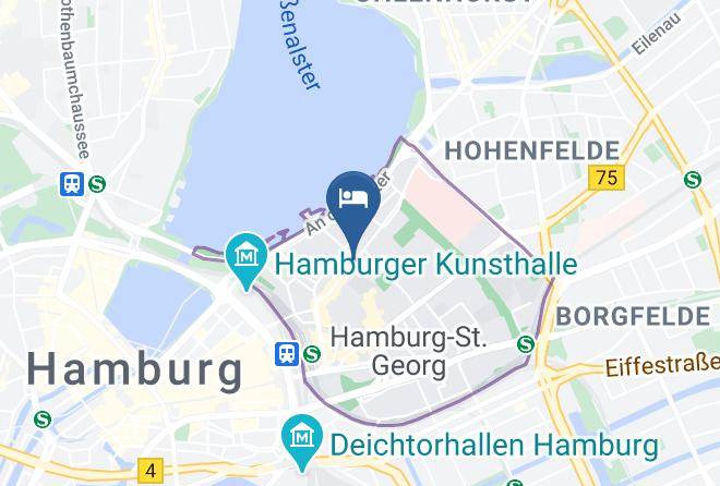 Stadt Hamburg - Central Hotel Belle Etage Maps