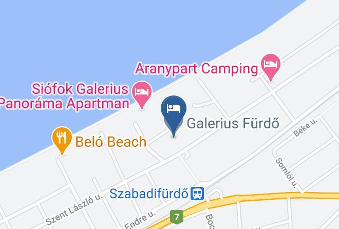 Siofok - Galerius Furdo Maps