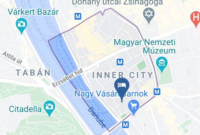 Budapest 5 Kerulet - Galilei Hotel Maps
