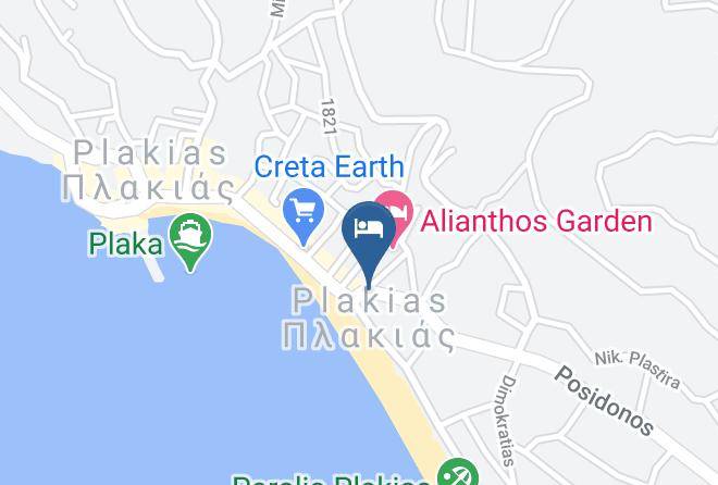 Rethimni - Galini Beach Maps