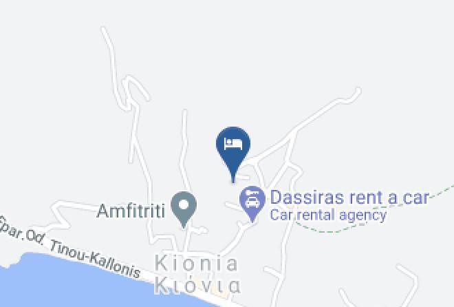 Tinos - Galini Bungalows Kionia Tinos Greece Maps