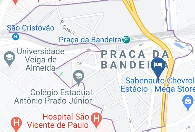 Rio De Janeiro Praca Da Bandeira - Gallant Hotel Maps