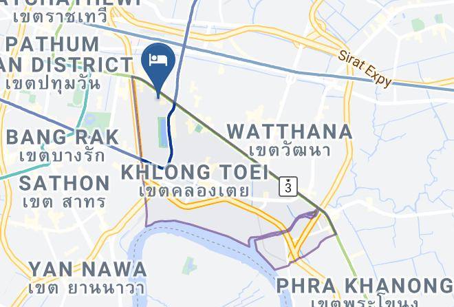 Khlong Toei District - Galleria 10 Bangkok Hotel By Compass Hospitality Maps