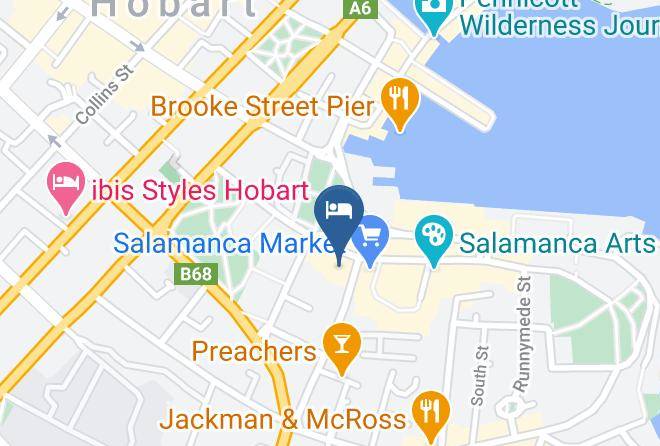 Hobart - Hotel Galleria Salamanca Maps