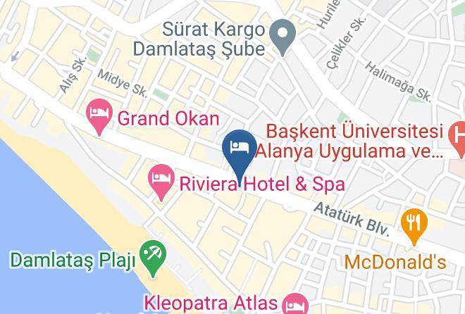 Alanya - Gallion Hotel Maps