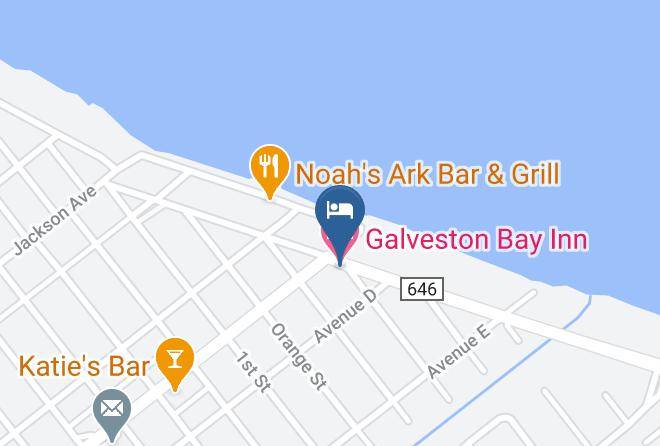 Galveston Bay Inn Map