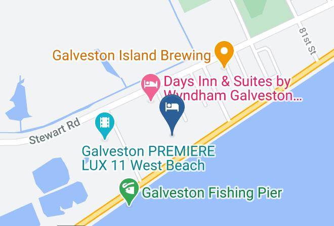 Galveston - Galveston Beach Hotel Maps