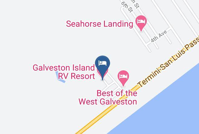 Galveston Island Rv Resort Map