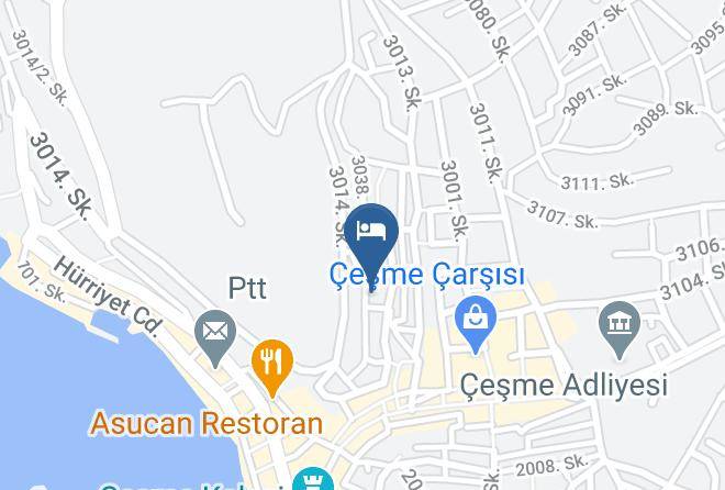 Cesme - Galya Otel Maps