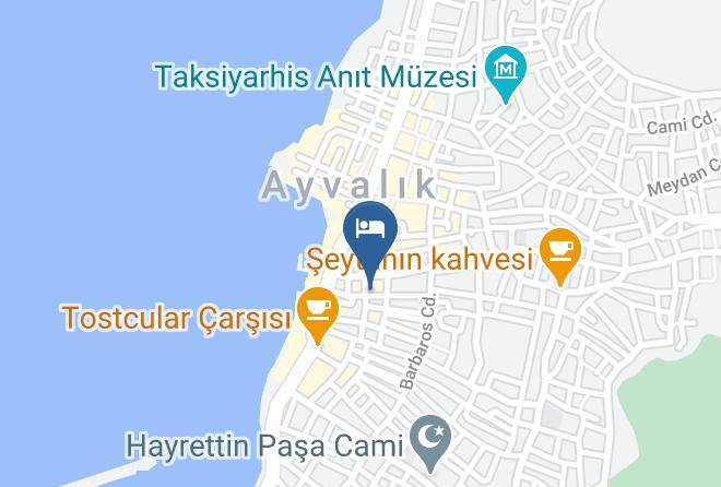 Ayvalik - Gamze Hotel Maps